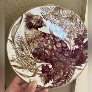 2 sets of 4 (8 total) Pottery Barn pheasant plates. Never used.